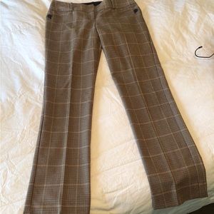 The Limited Plaid Cassidy Fit Wool Blend Pants